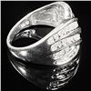 Image 3 : 2.4 DWT 10 KT Wht Gold w/ Diamond Ring Sz:7