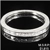 Image 1 : 1.5 DWT 14 KT Wht Gold w/ Diamond Ring Sz:7