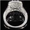 Image 2 : 2.4 DWT 10 KT Wht Gold w/ Diamond Ring Sz:4.5