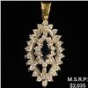 Image 1 : 2.3 DWT 14 KT Gold Pendant w/ Diamond &