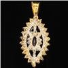 Image 3 : 2.3 DWT 14 KT Gold Pendant w/ Diamond &