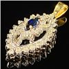 Image 4 : 2.3 DWT 14 KT Gold Pendant w/ Diamond &