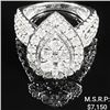 Image 1 : 4.4 DWT 10 KT Wht Gold w/ Diamond Ring Sz:7
