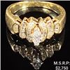 Image 1 : 2.6 DWT 10 KT Gold w/ Diamonds Ring Sz: 6.5