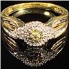 Image 3 : 2 DWT 10 KT Gold w/ Diamond & Gems Ring Sz:7