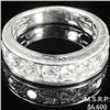 Image 1 : 3 DWT 14 KT Wht Gold w/ Diamond Ring Sz:4.5
