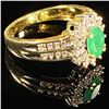 Image 3 : 2.3 DWT 14 KT Gold w/ Diamond & Gem Ring Sz:7