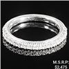 Image 1 : 2.5 DWT Plt Diamond Ring Sz: 5.5