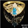 Image 1 : 2.8 DWT 14 KT Gold w/ Diamond & Gem Ring Sz:7