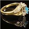Image 3 : 2.8 DWT 14 KT Gold w/ Diamond & Gem Ring Sz:7