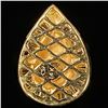 Image 2 : 1.8 DWT 14 KT Gold Pendant w/ Diamond Lining