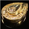 Image 3 : 1.8 DWT 14 KT Gold Pendant w/ Diamond Lining
