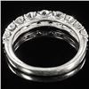 Image 2 : 2.3 DWT 14 KT Wht Gold w/ Diamond Ring Sz:8