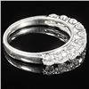 Image 3 : 2.3 DWT 14 KT Wht Gold w/ Diamond Ring Sz:8