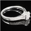 Image 3 : 1.6 DWT 10 KT Wht Gold w/ Diamond Ring Sz:6.5