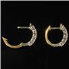 Image 2 : 3.2 DWT 14 KT Gold w/ Diamond Earrings