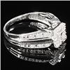 Image 3 : 1.8 DWT 10 KT Wht Gold w/ Diamond Ring Sz:7
