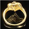 Image 2 : 2.1 DWT 14 KT Gold Heart w/ Diamonds Ring Sz: 6