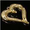 Image 3 : 1.3 DWT 10 KT Gold Heart Pendant w/ Diamond
