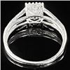 Image 2 : 1.2 DWT 10 KT Wht Gold w/ Diamond Ring Sz:7