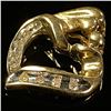 Image 3 : 1.2 DWT 10 KT Gold Heart Pendant w/ Diamond