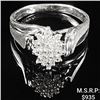 Image 1 : 1.8 DWT 10 KT Wht Gold w/ Diamonds Ring Sz: 6
