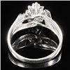 Image 2 : 1.8 DWT 10 KT Wht Gold w/ Diamonds Ring Sz: 6