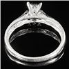 Image 2 : 1.1 DWT 10 KT Wht Gold w/ Diamond Ring Sz:7