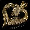 Image 3 : 1.4 DWT 10 KT Gold Heart Pendant w/ Diamond