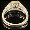 Image 2 : 1.8 DWT 10 KT Wht Gold w/ Diamond Ring Sz:3.5