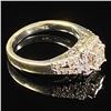 Image 3 : 1.8 DWT 10 KT Wht Gold w/ Diamond Ring Sz:3.5