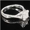 Image 3 : 2.2 DWT 10 KT Wht Gold w/ Diamond Ring Sz:7