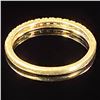 Image 2 : 0.9 DWT 14 KT Gold w/ Diamond Ring Sz: 7