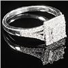 Image 3 : 1.8 DWT 10 KT Wht Gold w/ Diamond Ring Sz:7