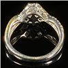 Image 2 : 2 DWT 10 KT Wht Gold w/ Diamond Ring Sz: 5