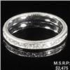 Image 1 : 1.7 DWT 14 KT Wht Gold w/ Diamond Ring Sz:7