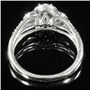 Image 2 : 2 DWT 10 KT Wht Gold w/ Diamond Ring Sz:6.5