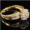 Image 3 : 2.6 DWT 10 KT Gold w/ Diamond Ring Sz: 8