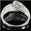 Image 2 : 2.2 DWT 10 KT Wht Gold w/ Diamond Ring Sz:8