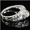 Image 3 : 2.2 DWT 10 KT Wht Gold w/ Diamond Ring Sz:8