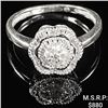 Image 1 : 1.3 DWT 10 KT Wht Gold w/ Diamonds Ring Sz: 7
