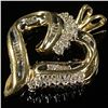 Image 3 : 2.1 DWT 10 KT Gold Heart Pendant w/ Diamond