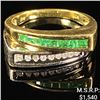Image 1 : 2.7 DWT 10 KT Gold w/ Diamond & Gem Ring Sz:7