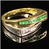Image 3 : 2.7 DWT 10 KT Gold w/ Diamond & Gem Ring Sz:7