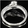 Image 2 : 2.4 DWT 10 KT Wht Gold w/ Diamond Ring Sz:10
