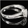 Image 3 : 2.4 DWT 10 KT Wht Gold w/ Diamond Ring Sz:10