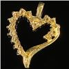 Image 2 : 1.2 DWT 10 KT Gold Heart Pendant w/ Diamond