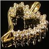 Image 3 : 1.2 DWT 10 KT Gold Heart Pendant w/ Diamond