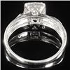 Image 2 : 1.4 DWT 10 KT Wht Gold w/ Diamond Ring Sz:7