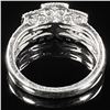 Image 2 : 2.9 DWT 10 KT Wht Gold w/ Diamond Ring Sz:6.5